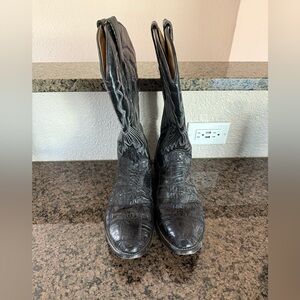 Corral C2332 Alligator Leather Black Cowboy Boots Mens Size 9 1/2 D